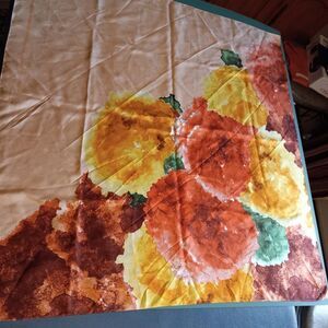 Ivanka Trump Silk Floral Scarf Southwestern Shades Cottagecore Granny Chic